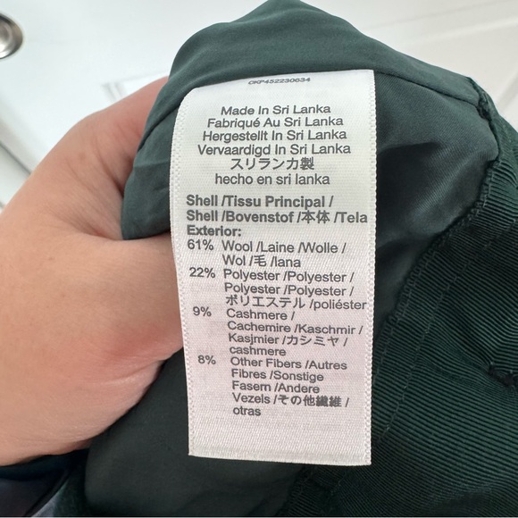 Madewell Assembly A-Line Skirt Size 4 Wool Blend Dark Green Lined Fall Winter - Picture 15 of 16